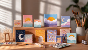 15 Adorable Mini Canvas Painting Ideas For Fun