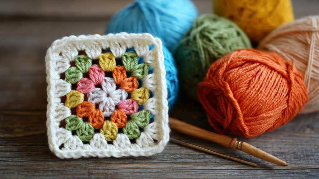25 Beautiful Crochet Flower Ideas for Beginners and Experts a granny square with crochet flower center