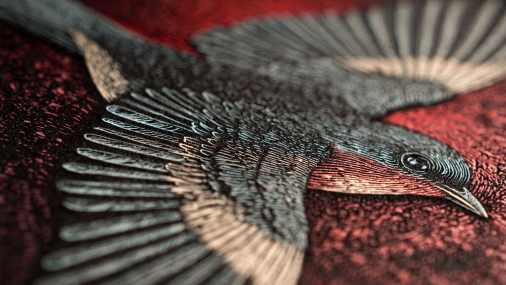 15 Linocut Art Techniques Every Printmaker Should Try a highly textured linocut print with visible