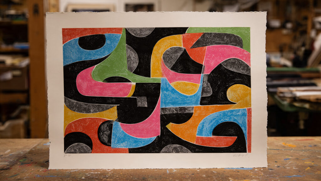 15 Linocut Art Techniques Every Printmaker Should Try a jigsaw linocut print with bold abstract