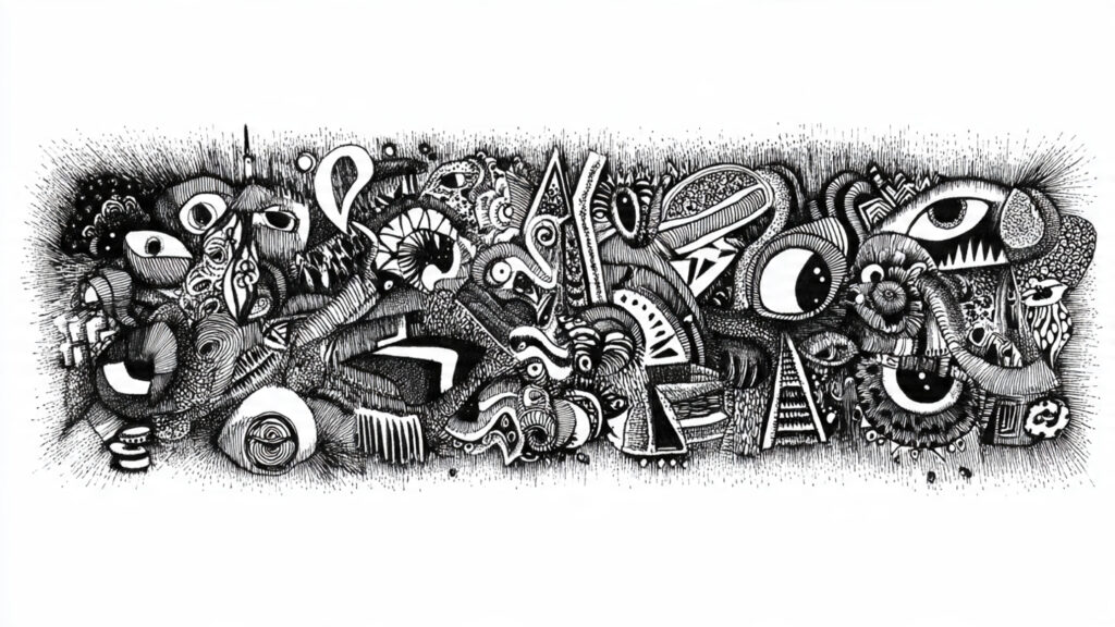 15 Easy Doodle Art Painting Ideas to Relax Your Mind and Boost Creativity abstract doodle art