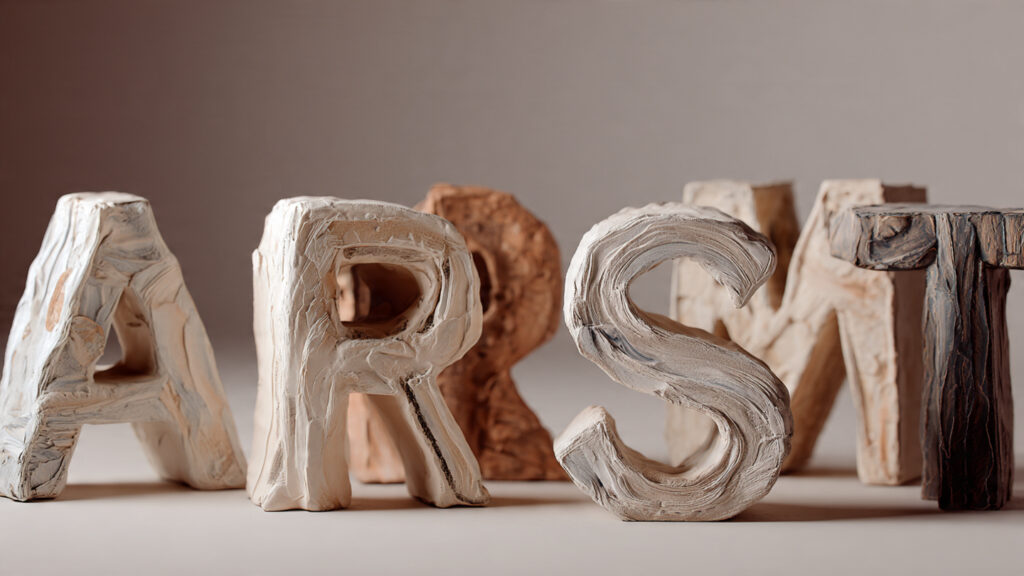 25 Amazing Clay Art Ideas & DIY Projects to Spark Your Creativity artistic clay letters modern typography style neutral