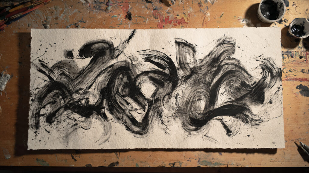 7 Ink Painting Techniques Artists Must Learn Today bold and dynamic expressive ink brushstrokes on