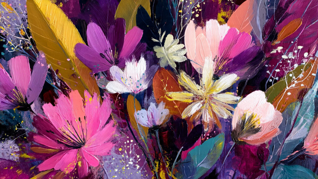 12 Botanical Art Styles Explained contemporary botanical artwork with bold colors and