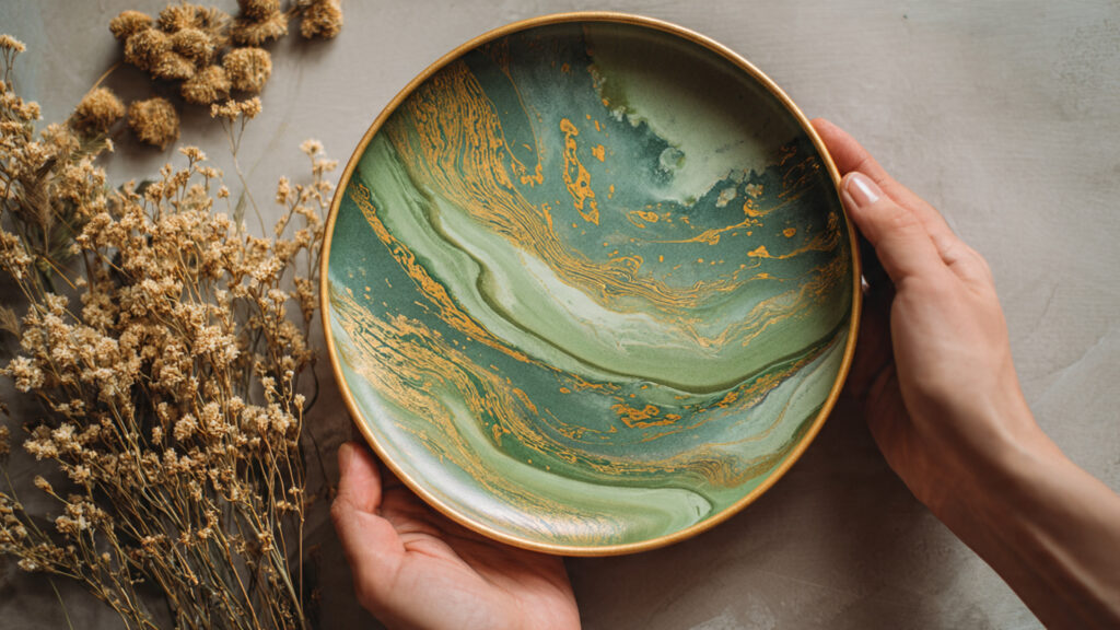 25 Amazing Clay Art Ideas & DIY Projects to Spark Your Creativity decorative clay wall plate with hand painted art