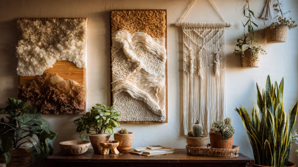 21 Boho Wall Art Ideas for a Cozy, Artistic & Trendy Home diy boho wall art handmade decor creative