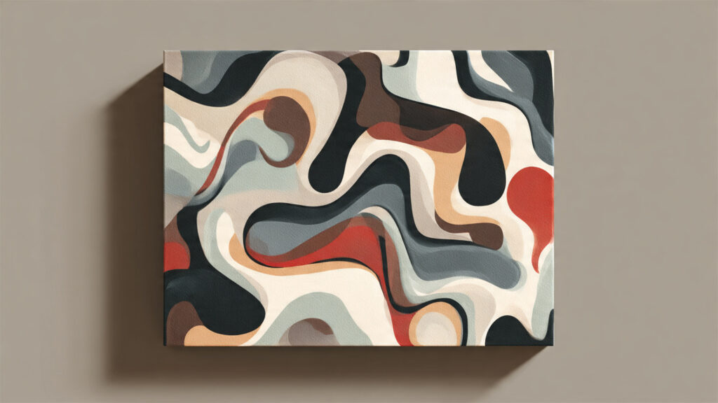 25 Easy Canvas Drawing Ideas to Boost Creativity and Relax Your Mind easy abstract canvas drawing with organic shapes