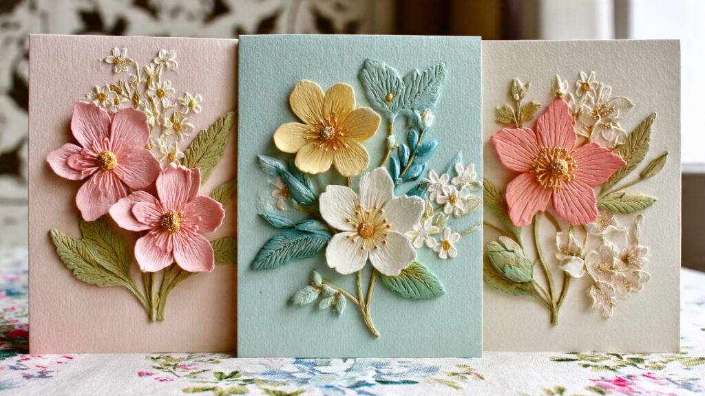 27 Easy Spring Craft Ideas & Creative DIY Projects handmade spring greeting cards with floral designs