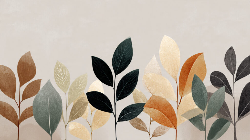 12 Botanical Art Styles Explained minimalist botanical illustration with simple leaf shapes