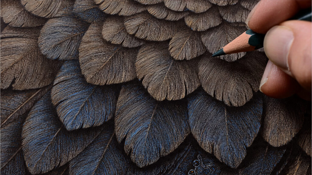 15 Watercolor Pencil Art Techniques, Ideas, and Creative Inspiration realistic watercolor pencil art detailed fur or fe