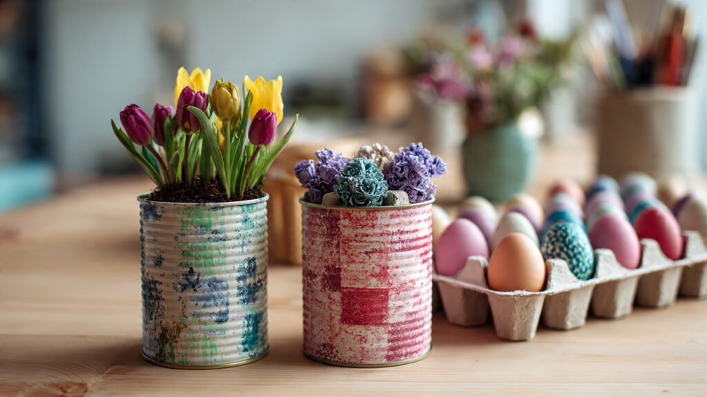 eco friendly recycled craft projects including pai