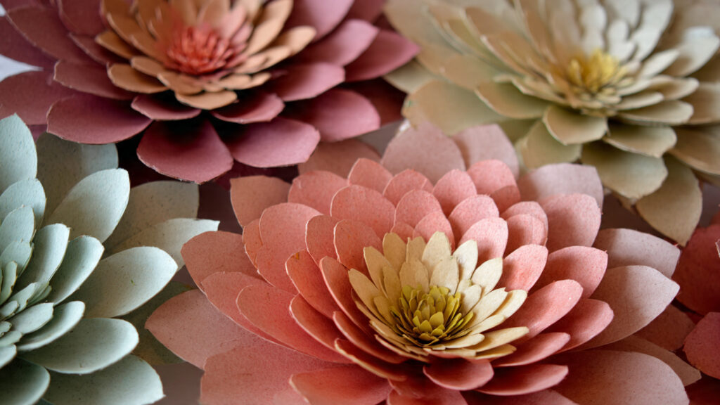 Creative Cardboard Crafts Ideas: 10 Cardboard Craft into Art handmade cardboard flowers with layered petals pas