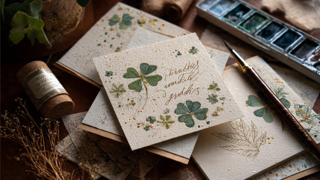 Creative St. Patrick’s Day Art & Craft Ideas For Celebration handmade st patricks day greeting cards with shamr