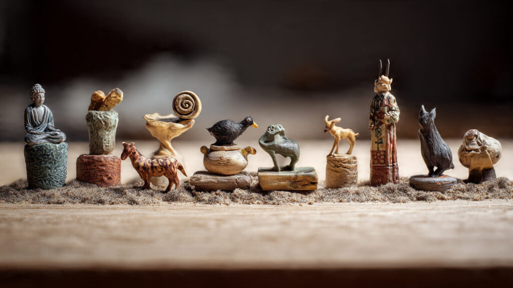 Creative Air Dry Clay DIY Ideas & Tips mini clay sculpture collection artistic tabletop a