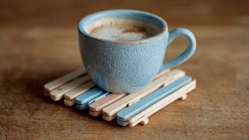 mini pallet style popsicle stick coasters under ce