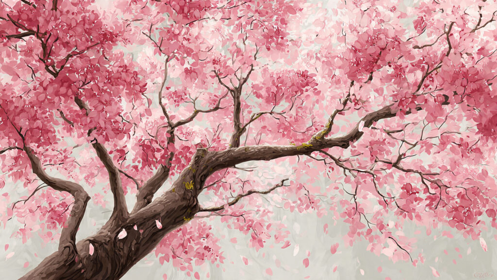Spring Drawing Ideas: Creative Inspiration for Seasonal Art cherry blossom tree drawing with soft pink petals