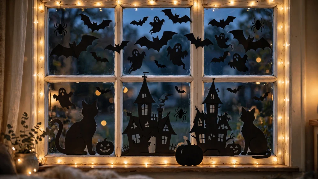15 Easy & Simple Halloween Decor Ideas cozy halloween window