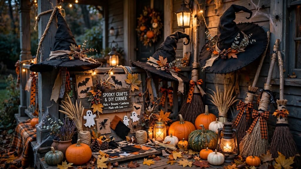 diy halloween porch