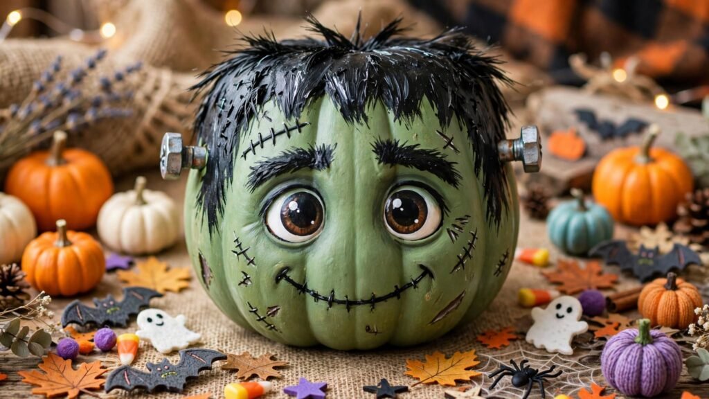 frankenstein pumpkin craft