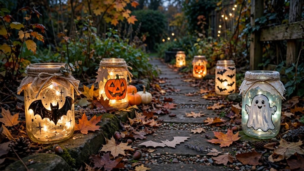 halloween jar lanterns