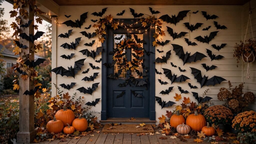 halloween porch bats 1