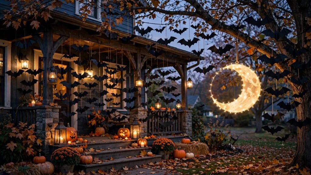 halloween porch bats 2