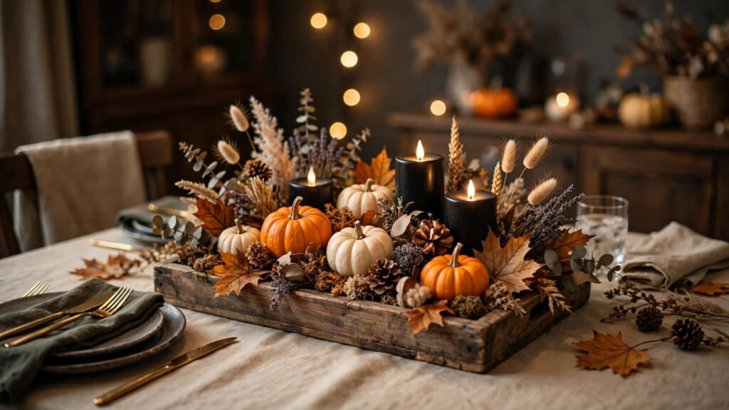 15 Easy & Simple Halloween Decor Ideas halloween table centerpiece