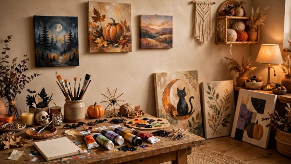 15 Halloween Theme Canvas Painting Ideas image 20260919 154753