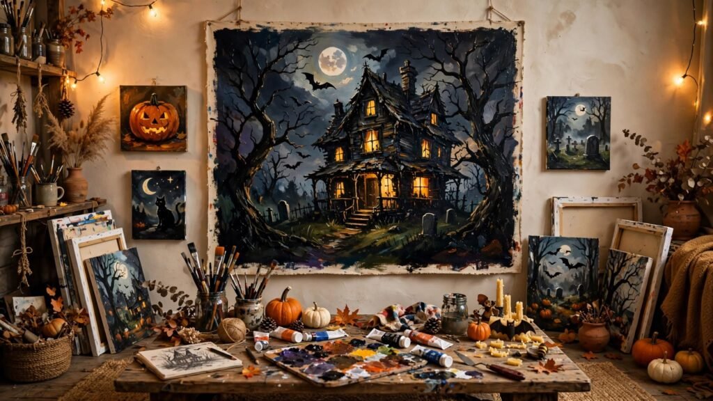 15 Halloween Theme Canvas Painting Ideas image 20260919 154858