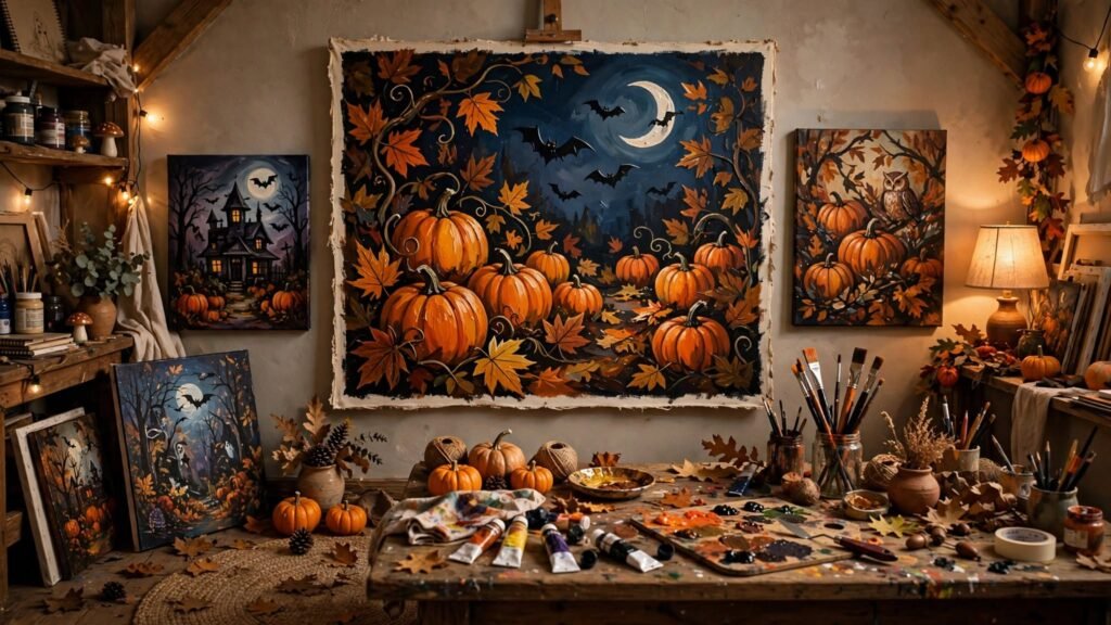 15 Halloween Theme Canvas Painting Ideas image 20260919 155116
