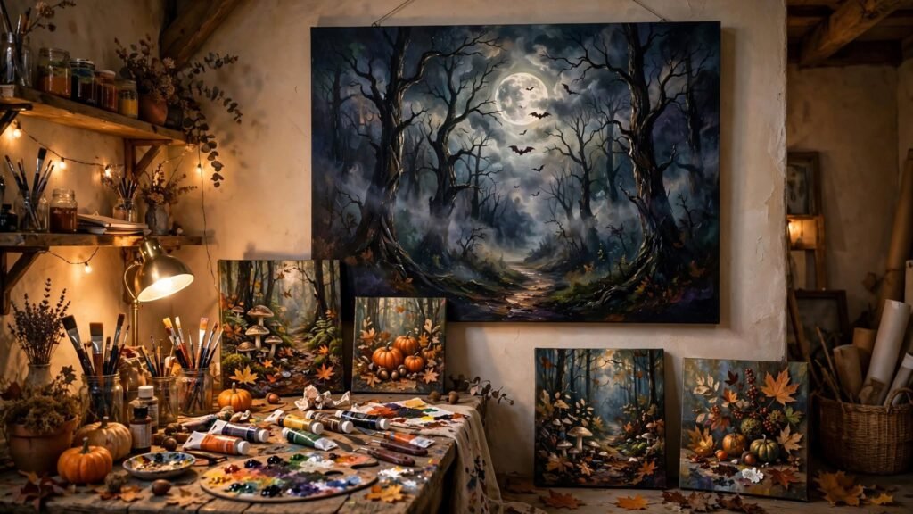 15 Halloween Theme Canvas Painting Ideas image 20260919 160834