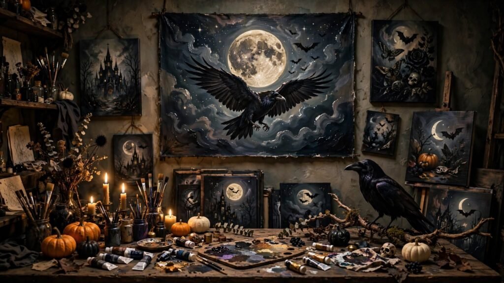 15 Halloween Theme Canvas Painting Ideas image 20260919 162128