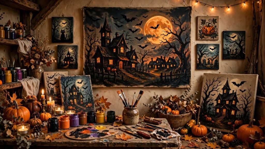 15 Halloween Theme Canvas Painting Ideas image 20260919 162239
