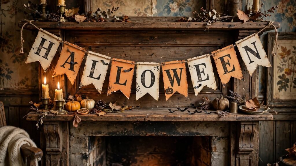 12 Easy Vintage Halloween Decorations vintage halloween banner