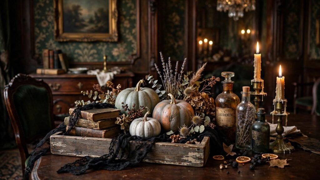 vintage halloween centerpiece