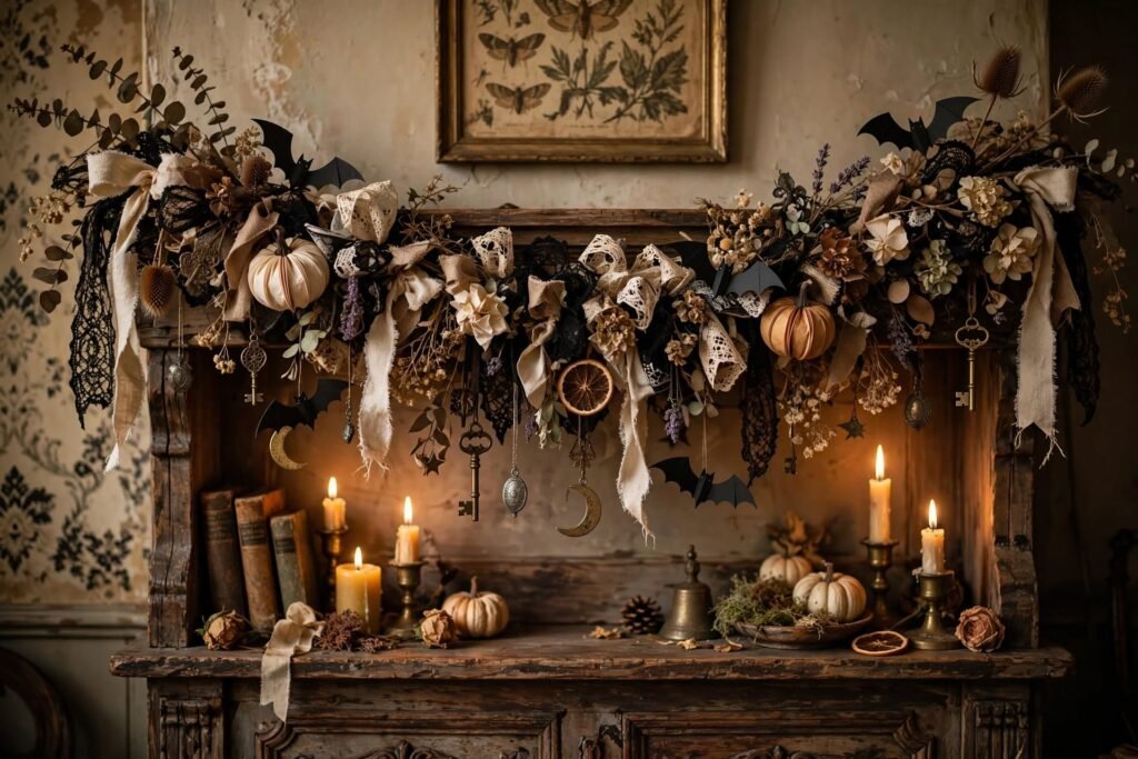 12 Easy Vintage Halloween Decorations vintage halloween garland
