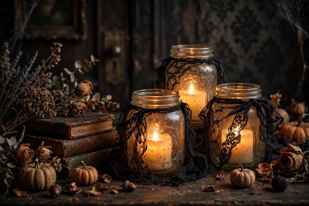 vintage halloween still life