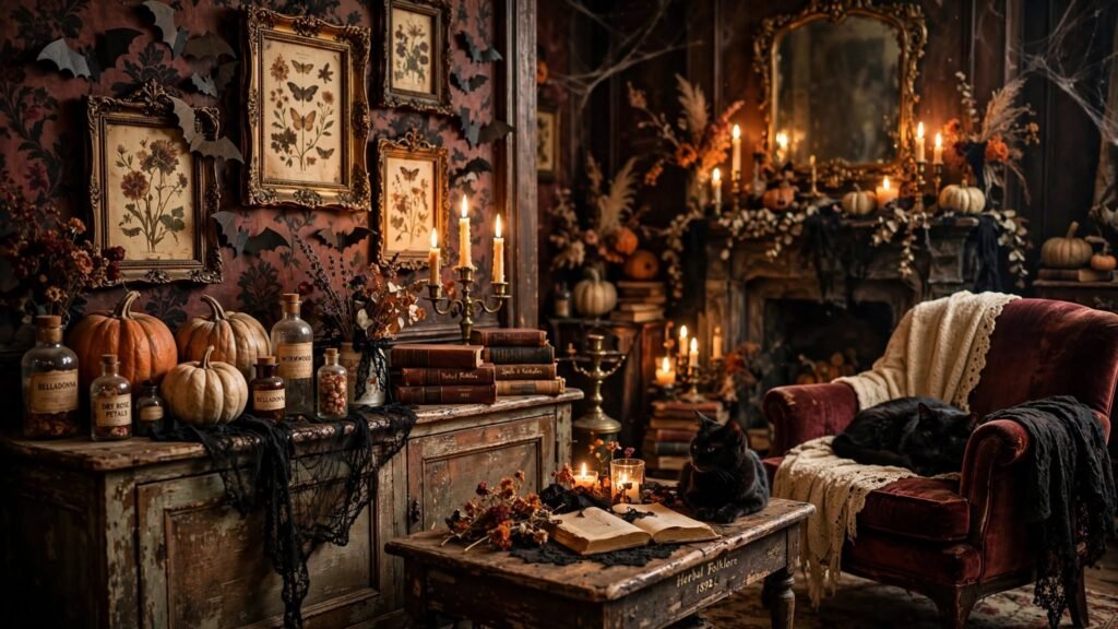 vintage haunted living room